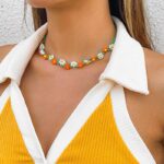 Floral Beaded Neck Charm